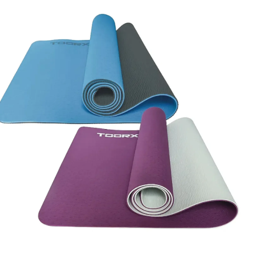 Коврик для фитнеса  Toorx Yoga Professional TPE 183 х 60 х 0,6 см Burgundi/Perla (MAT-184) - фото №2
